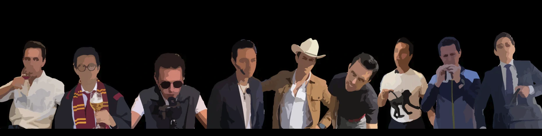Universo visual de personajes interpretados por José Ramones