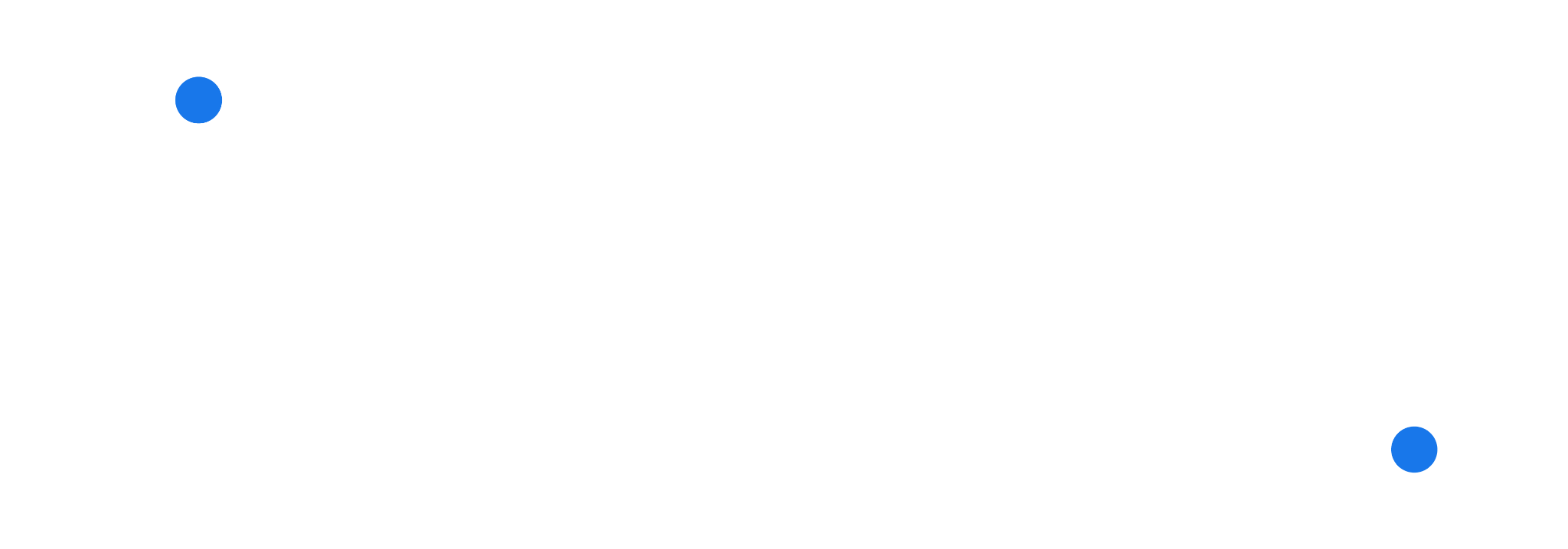 Logotipo oficial de José Ramones en blanco con puntos azules
